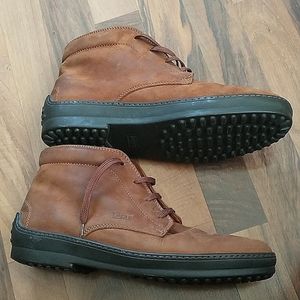Logan Italian men's brown suede boots
